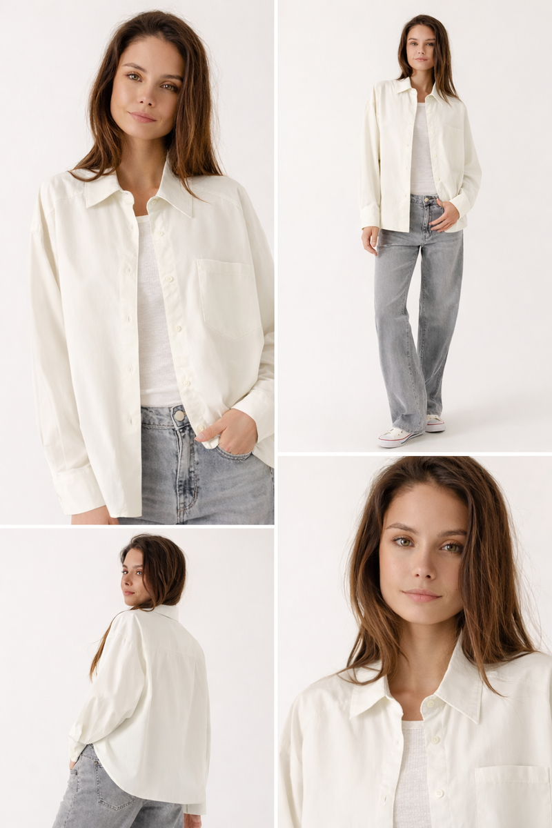 CAMISA ALZEA COLOR CRUDO